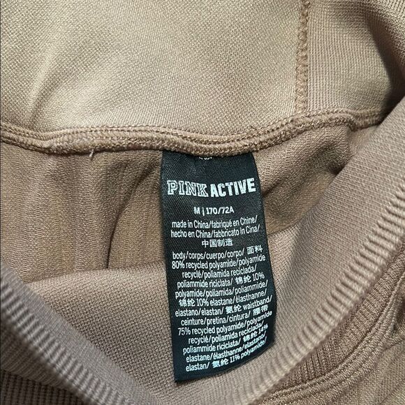 PINK Victoria's Secret Tan Leggings Comfortable Athleisure - Picture 5 of 5
